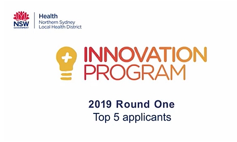 Innovation Program 2019 round one top 5 applicants